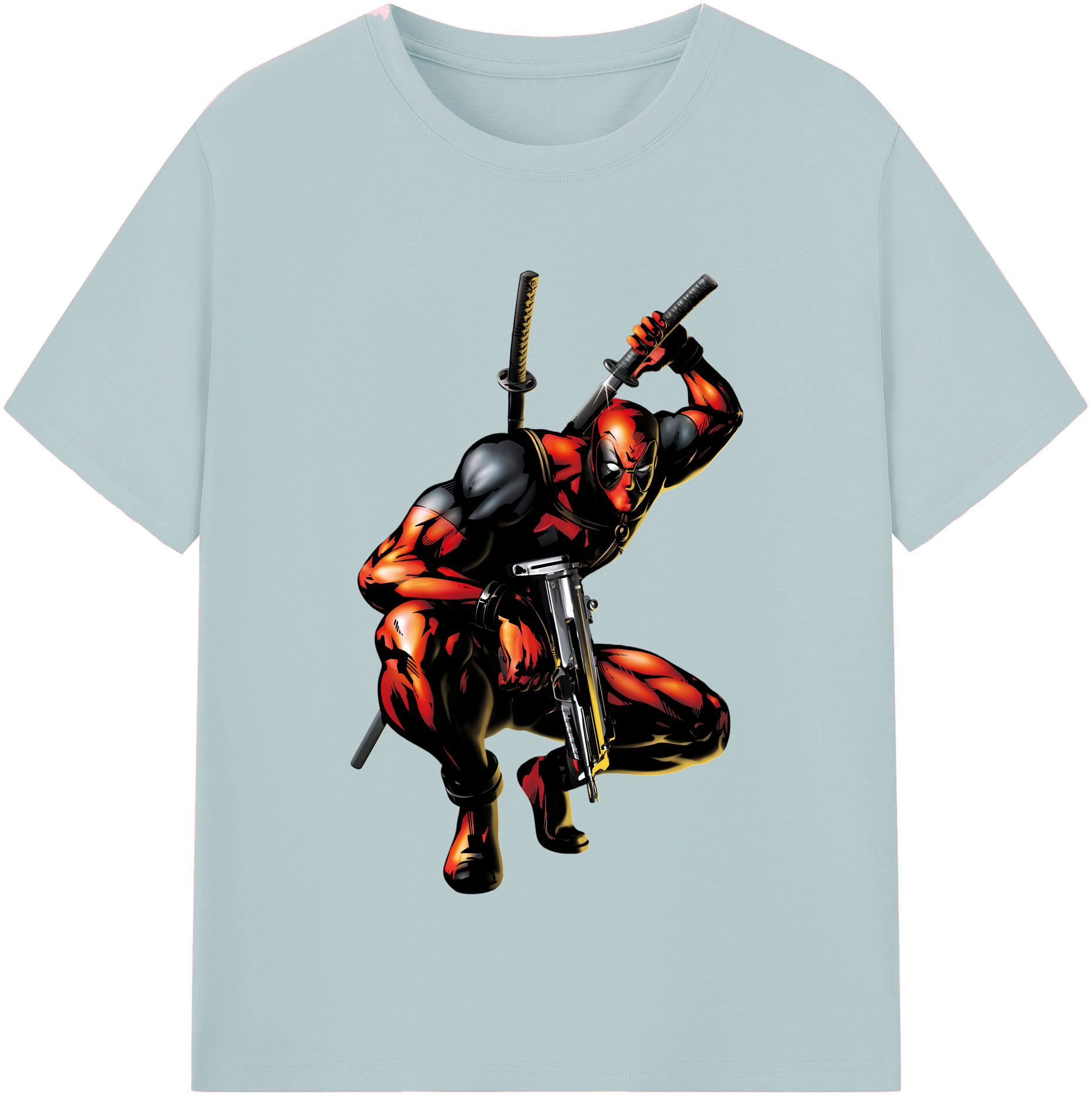 （画像用） Deadpool デッドプール 綿100％半袖Tシャツ（フロントプリント）